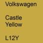 Preview: Volkswagen, Castle Yellow, L12Y.